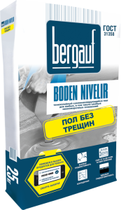 Финишный самонивилирующийся наливной пол Bergauf Boden Nivelir, 25кг